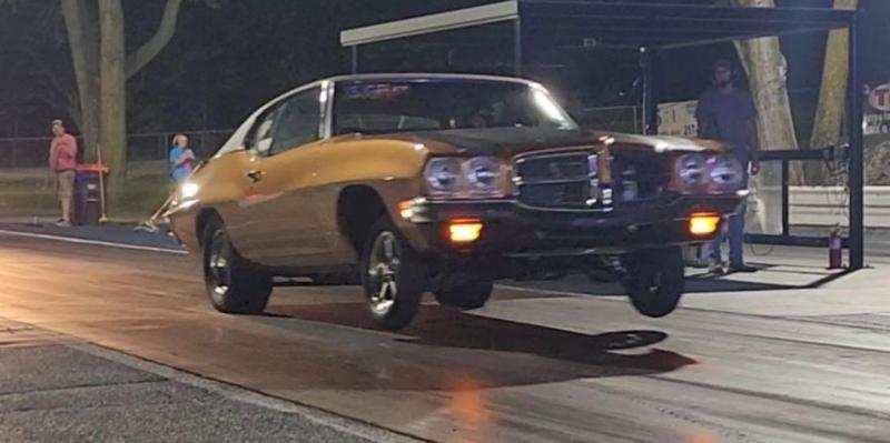 Baby wheelie at the IHRA sportsman spectacular