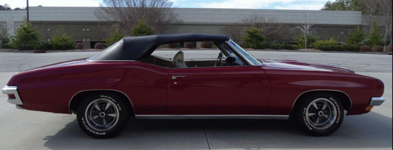 1970 Pontiac Lemans Convertible top up